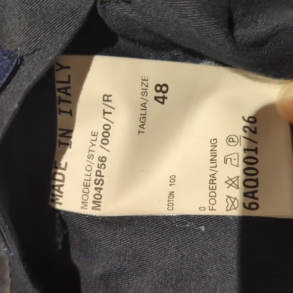 Lanvin Slate Blue Gray Formal Men's Flat Front Dress Pants - 32R Great Condition - Picture 5 of 9